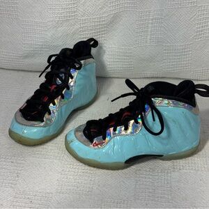 Nike Air Foamposite Little Posite One GS Mixtape Teal Copa Blue 1997 kids sz 11c